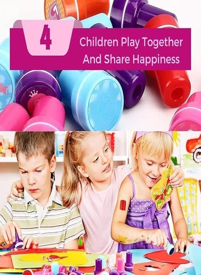 PEACORA10Pc Stamps for Kids- Fancy Stationery Items for Kids Motivation and Reward, Emoji Stamps for Kids, Smiley Emoji Stamps Set for Kids Teachers (Multicolors) - Image 5